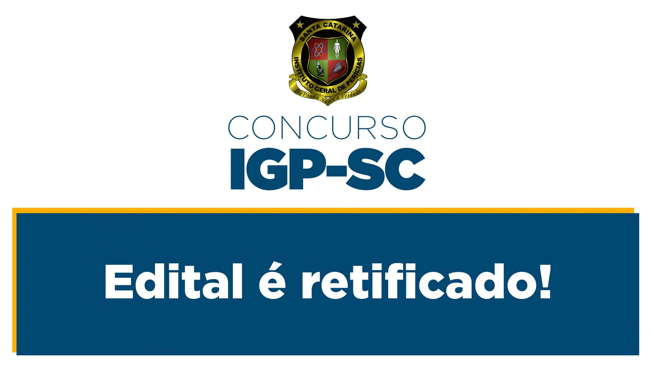 Concurso IGP-SC: Edital retificado! - Rico Domingues